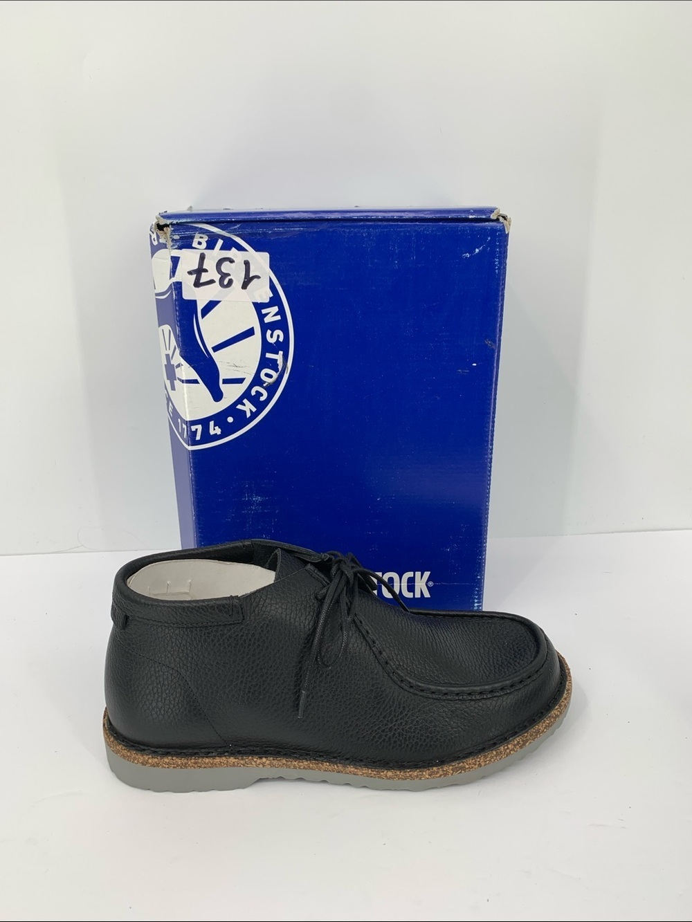 Birkenstock Delano High Chukka boots tie black leather comfort shoe new 42 11 9